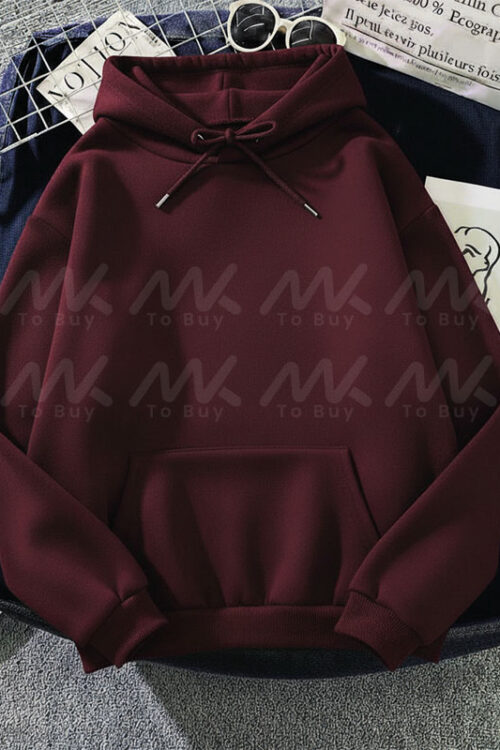 Capuche Uni Burgundy
