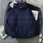 Capuche Uni Bleu Marine