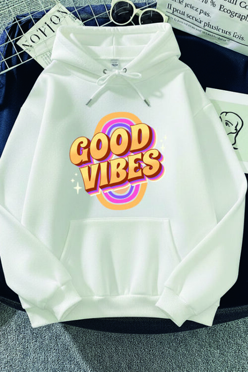 Capuche avec design pour homme – Blanc