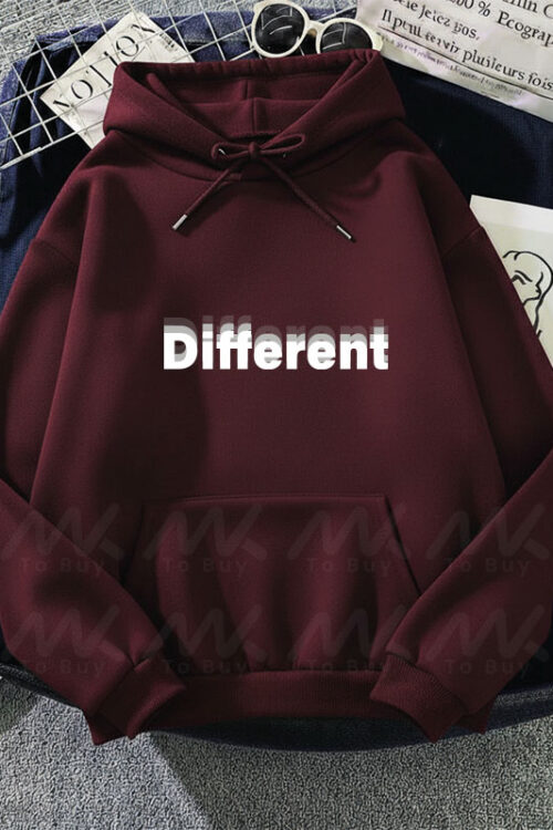Capuche avec design Different – Burgundi