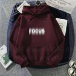 capuche avec design Focus Burgundi