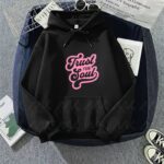 capuche avec design Trust Your Soul noir