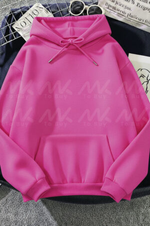 Capuche Uni Rose Fuchsia