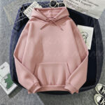 Capuche Uni Rose Poudré