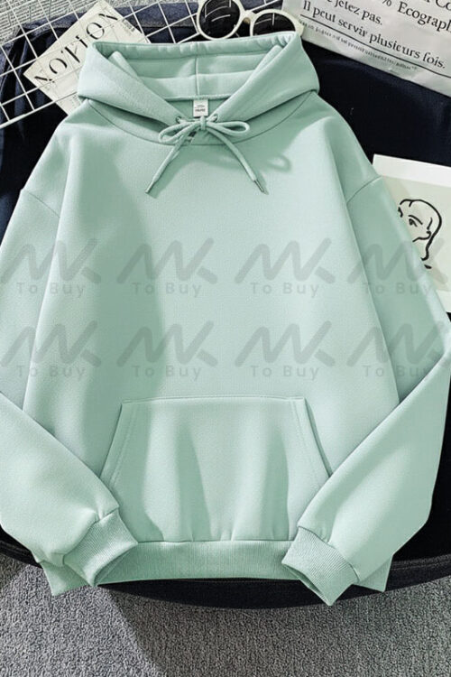 Capuche Uni Vert d’eau