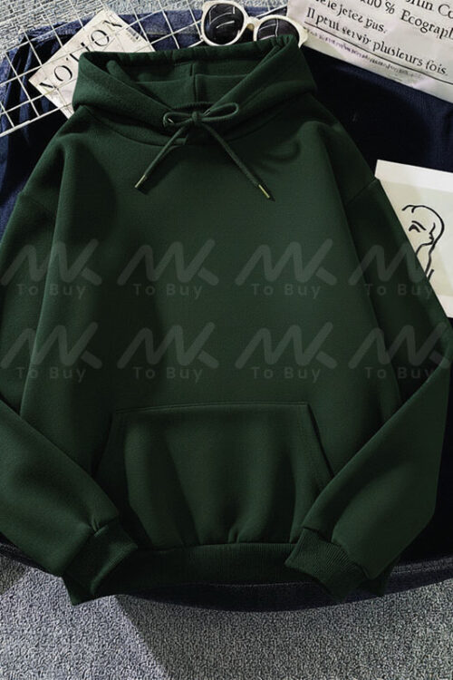 Capuche Uni Vert Sapin